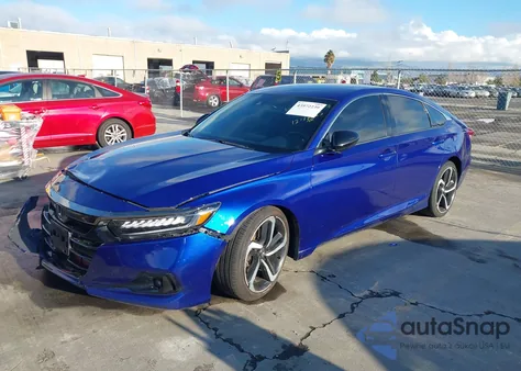 2022 Honda Accord Sport z USA, uszkodzony, nr VIN 1HGCV1F38NA036253